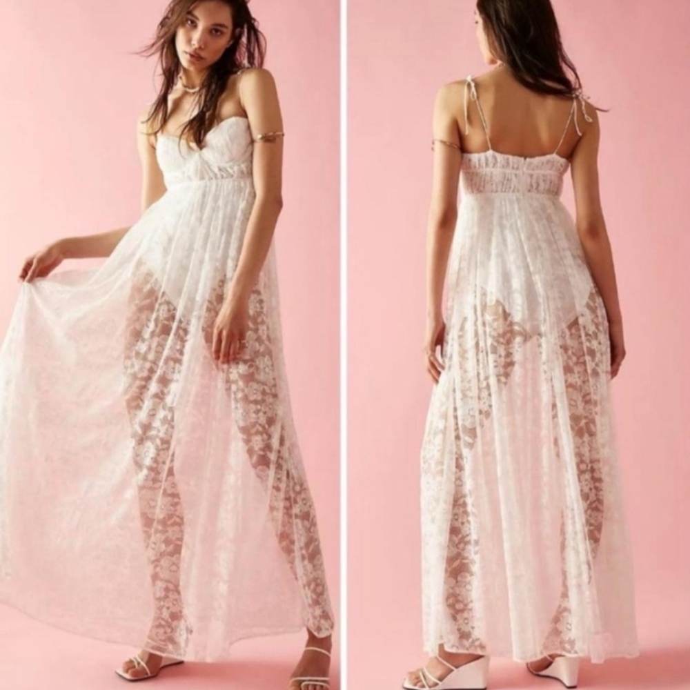 For Love And Lemons Maxi Wedding Dress